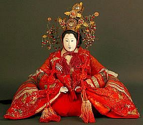 Beautiful Meiji Period Japanese Empress Girls Day Doll