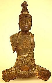 12th Century Sculpture of Kannon, Goddess of Compassion