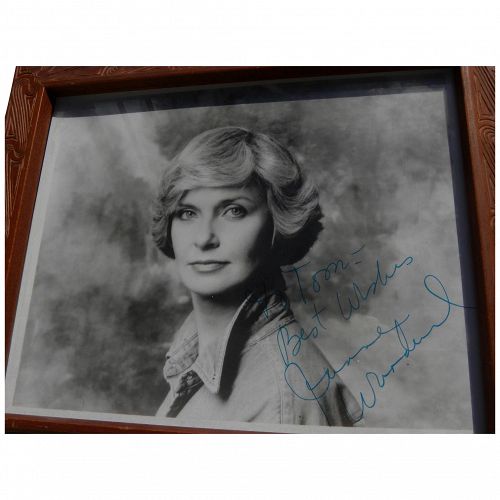 Joanne Woodward signed autographed black and white photo circa mid 1960's image
