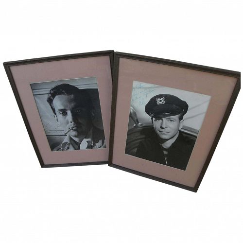 Hollywood memorabilia signed and inscribed photos of actors HURD HATFIELD (1917-1998) and GENE NELSON (1920-1996)