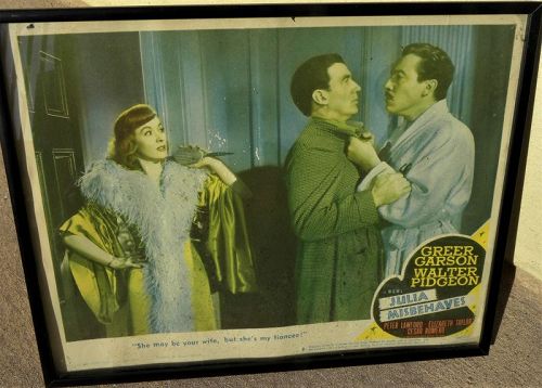 Vintage movie lobby card "Julia Misbehaves" 1948 Walter Pidgeon