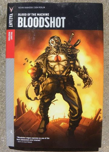 Kevin Vanhook signed book BLOODSHOT by noted comic book artist