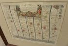 Antique copper engraving map Oxford to Cambridge JOHN OGILBY 1675