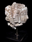 Rare Ancient Stucco Heads of a Gandhara Deity - 1st Century