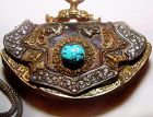 Tibetan Lady's Purse with Silver Carvings Complete #3