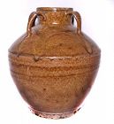 Chinese Tang Tea Dust Glazed Vase - 619 - 907 AD