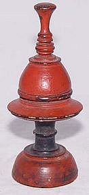 Mini Old Burmese Lacquered Covered Receptacle