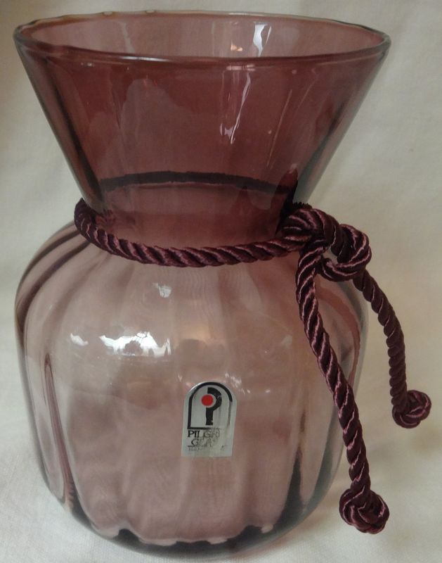Vase 5.75&quot; Purple Pilgrim Glass Company