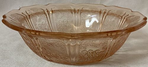 Cherry Blossom Pink Cereal Bowl 5.75" Jeannette Glass Company