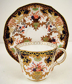 Antique Royal Crown Derby Tea Cup & Saucer