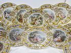 12 Antique Cabinet Plates, Sevres Style