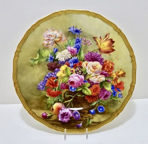 Royal Worcester Cabinet Plate, Artist Signed