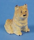 Painted Cast Iron Dog Paperweight