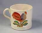 Early Pearlware Staffordshire Child's Rooster Cup