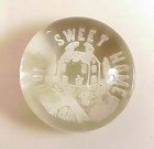 South Jersey “Home Sweet Home” Frit Glass Paperweight