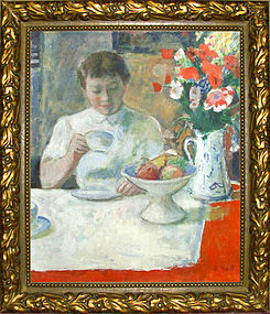 Young Woman at Breakfast: Francois Gall