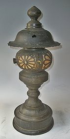 Antique Japanese Temple Lantern Dated Bunsei C.1830