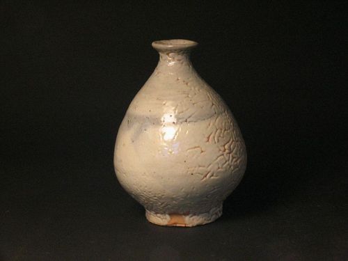 White slip bottle (vase)by Sadamitsu Sugimoto,the great master hand