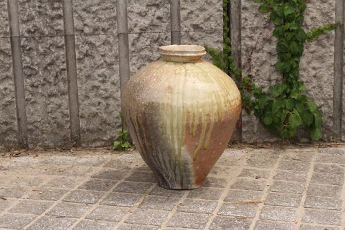 Shigaraki Large Jar / Great master Sadamitsu Sugimoto's unleased piece