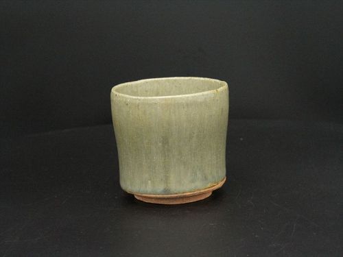 Great master Sadamitsu Sugimoto, Ash glaze cup among 5types glaze