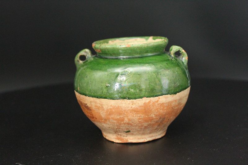 11th century early Ryao Gwangwa yao Green glaze double ears vase