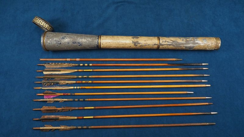The Only Antique Korean Quiver and Arrows Set Ever Offered for Sale