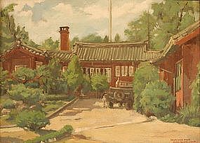 Oil Painting by Park Deuk Soon, 1949