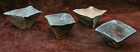 Set of Four Wood-Fired Cups by Kim Young Mi