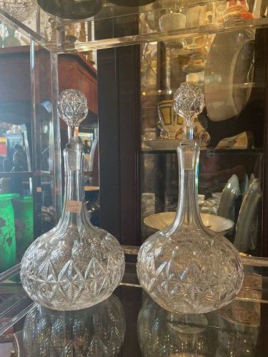 Pair of Imperial Russian Decanters