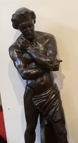 DENIS FOYATIER (FRENCH, 1793-1863) Bronze Sculpture of Spartacus 31”