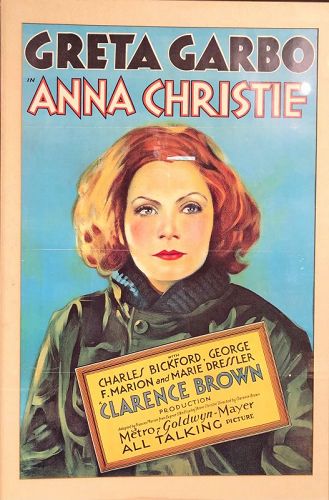 Greta Garbo “Anna Christie” 1930 Movie Poster 33x24”