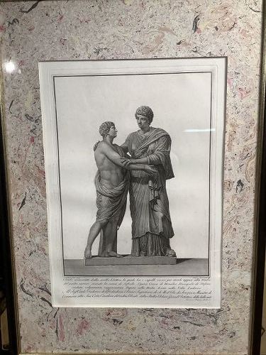 Early Nineteenth Century Lithograph In Latin 20x14”