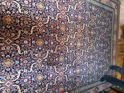 Rare Persian Keshan Wool Antique Carpet Measuring 164”x104”