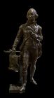 Bronze George Washington As General By Noel Jules Girard 1816-1886