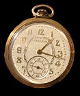 Hamilton Circa 1920 Chinoiserie Bi-Metallic Sandblast Dial Watch