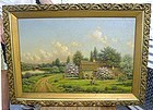 George W. Drew Landscape Painting c1910