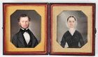 Matthew Brady Dag Case with Two Portrait Miniatures c1845