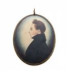 Fine Miniature Painting by J.H. Gillespie c1835