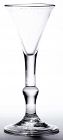 English Kit-Kat, or Kit-cat Type Baluster Wine Glass c1720