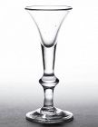 A Good English Baluster Wine Glass  c1720 - 1725