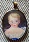 A Nice Portrait Miniature of a Child c1831