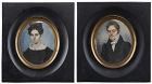 Richard  Verbryck Verbryke Portrait Miniatures (Pair)  c1815