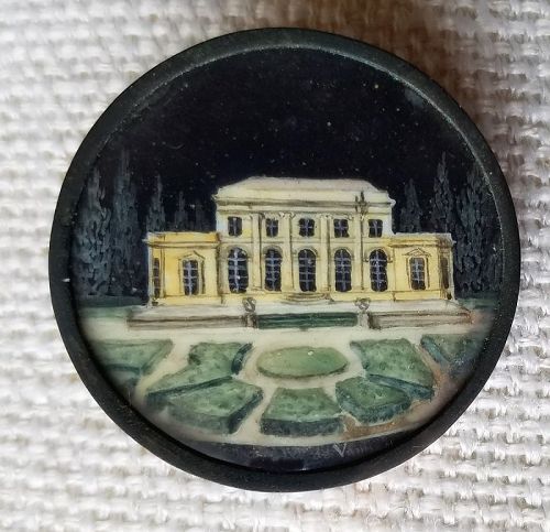 A Fine French Scenic 18th Century Button