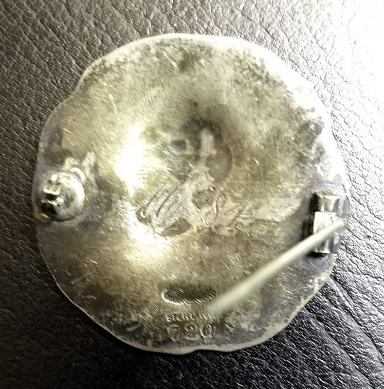 A Fine Shiebler Silver Medallion Brooch c1880