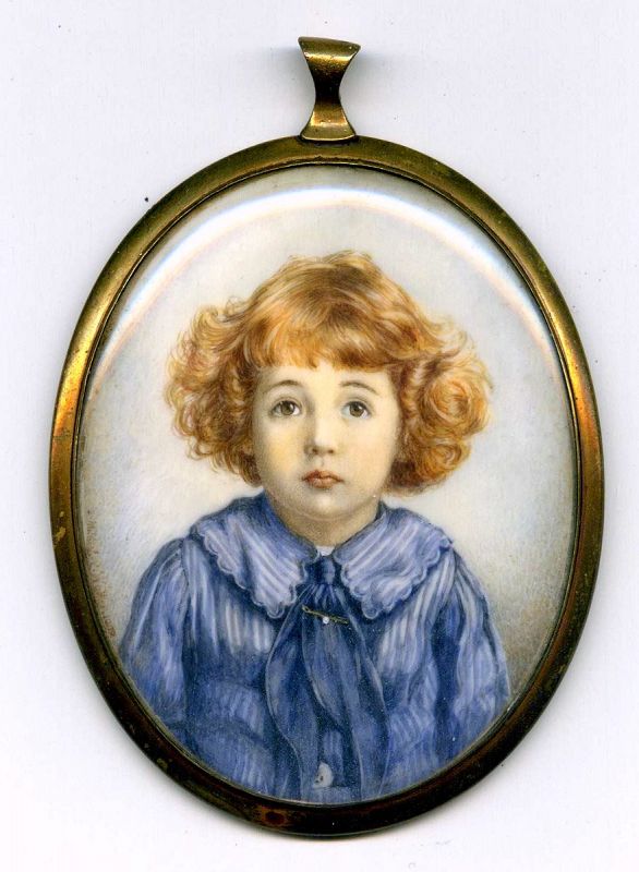 Mildred Walker Miniature Portrait c1908