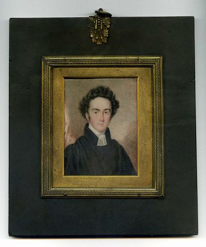 Miniature Portrait of a Clergyman c1825