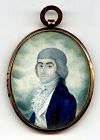 A Striking Portrait Miniature of a Gent c1795