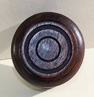 Chinese carved Wooden round Top or Cover for Tea Caddy