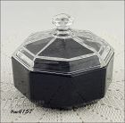 Glass Vanity Powder Jar Made in France