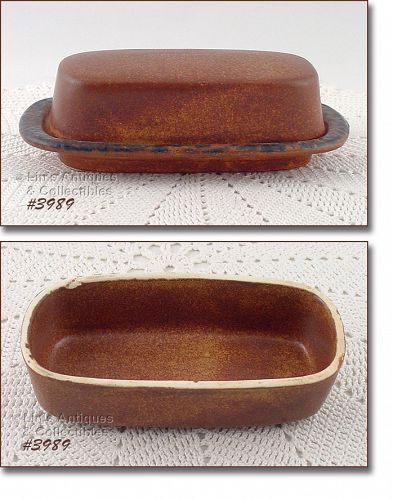 McCoy Pottery Canyon Covered Butter Dish